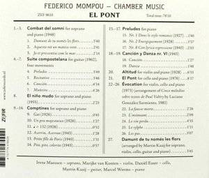 CHAMBER MUSIC EL PONT<br/><h5>Megjelenés: 2007-05-11</h5>