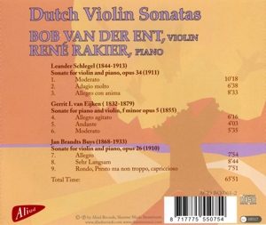 DUTCH VIOLIN SONATAS<br/><h5>Megjelenés: 2013-10-11</h5>