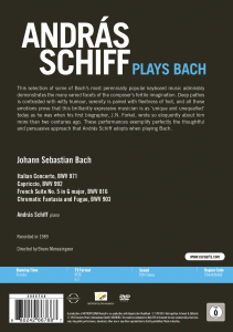 ANDRAS SCHIFF PLAYS BACH<br/><h5>Megjelenés: 2022-02-03</h5>