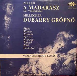 Zeller, Millöcker A Madarász / Dubarry Grófnő - Részletek / Excerpts (Vinyl LP) | Lemezkuckó CD bolt