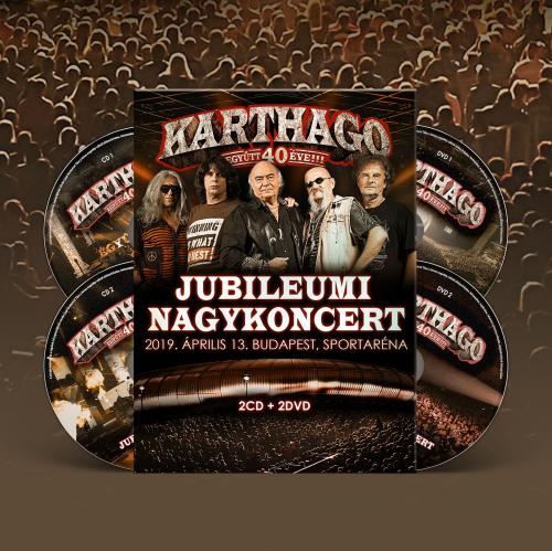 Karthago Együtt 40 éve jubileumi nagykoncert 2019.04.13.  (2 CD+2 DVD) (DVD) | Lemezkuckó CD bolt