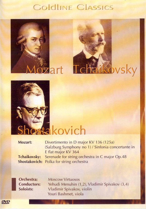 Mozart, Tchaikovsky, Shostakovich Goldline Classics - Divertimento In D Major KV 136(125a)... (DVD) | Lemezkuckó CD bolt