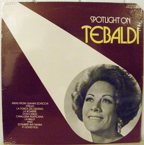 Renata Tebaldi Spotlight on Tebaldi (Vinyl LP) | Lemezkuckó CD bolt