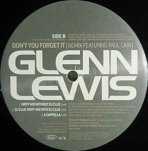 Glenn Lewis Don t You Forget It (12-Inch Single) | Lemezkuckó CD bolt