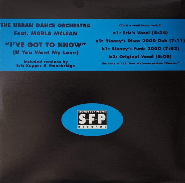 The Urban Dance Orchestra Feat. Marla McLean I ve Got To Know (If You Want My Love) (12-Inch Single) | Lemezkuckó CD bolt