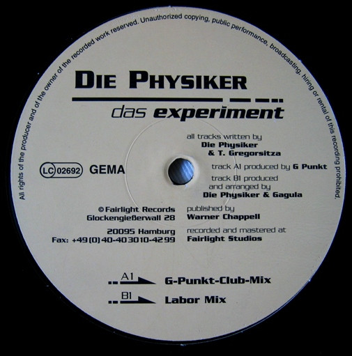 Die Physiker Das Experiment (12-Inch Single) | Lemezkuckó CD bolt