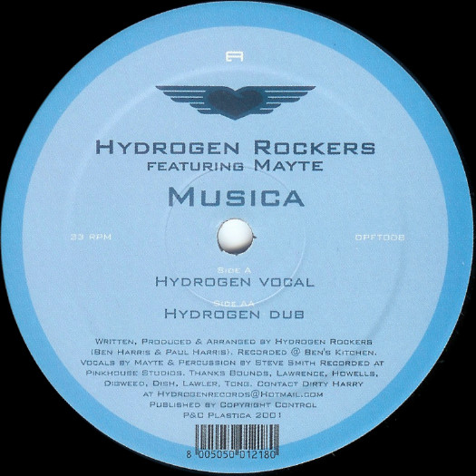 Hydrogen Rockers Featuring Mayte  Musica (12-Inch Single) | Lemezkuckó CD bolt