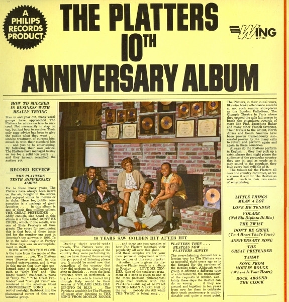 The Platters Platters 10th Anniversary Album (Vinyl LP) | Lemezkuckó CD bolt