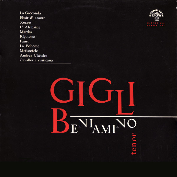 Beniamino Gigli  Recital (Vinyl LP) | Lemezkuckó CD bolt