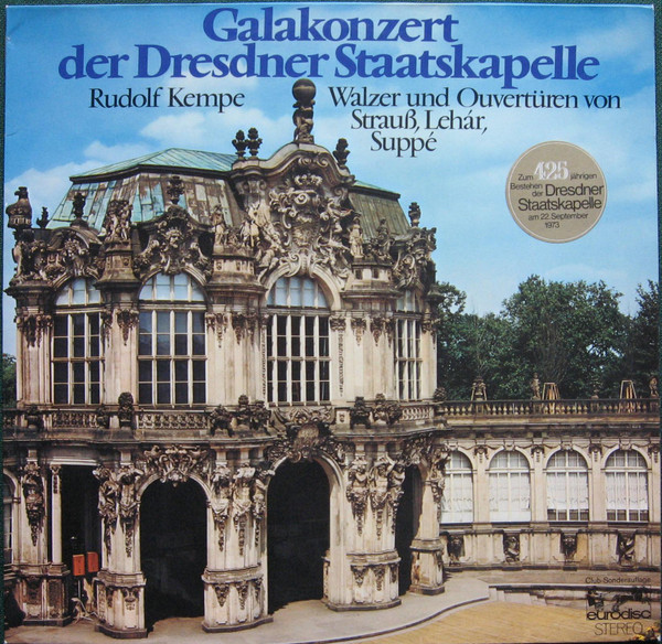 Rudolf Kempe, Staatskapelle Dresden  Galakonzert Der Dresdner Staatskapelle (Walzer Und Overtüren Von Strauß, Lehár, Suppé) (Vinyl LP) | Lemezkuckó CD bolt