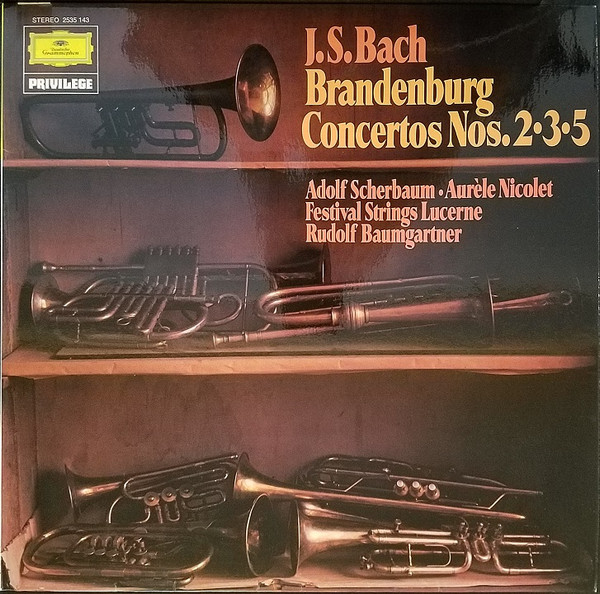 Bach, Festival Strings Lucerne, Rudolf Baumgartner  Brandenburg Concertos Nos. 2 • 3 • 5 (Vinyl LP) | Lemezkuckó CD bolt