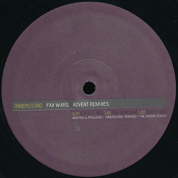 Innersound  Fax Wars (Advent Remixes) (12-Inch Single) | Lemezkuckó CD bolt