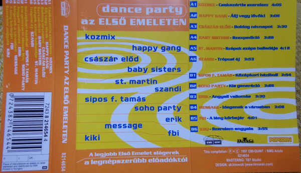 Válogatás  Dance Party Az Első Emeleten | Lemezkuckó CD bolt