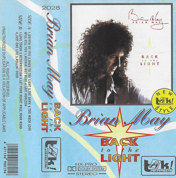 Brian May  Back To The Light (Műsoros magnókazetták) | Lemezkuckó CD bolt