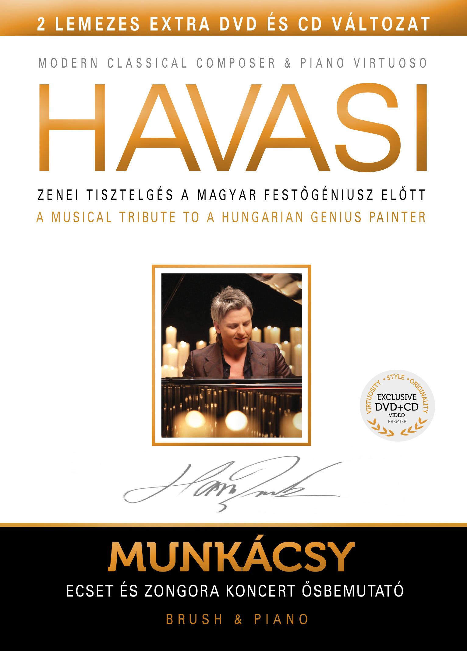 Havasi Balázs Munkácsy Ecset és zongora CD+DVD (DVD) | Lemezkuckó CD bolt