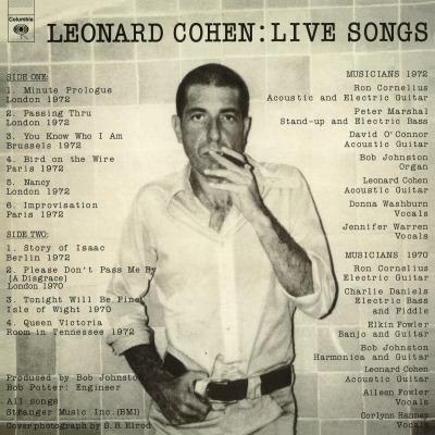 COHEN, LEONARD Live Songs (Vinyl LP) | Lemezkuckó CD bolt