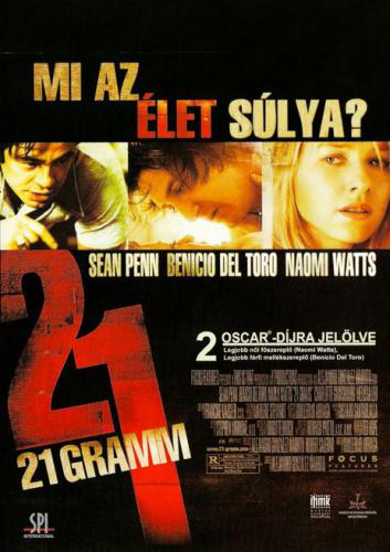 21 gramm 21 gramm /Sean Penn, Benicio Del Toro, Naomi Watts, / (DVD) | Lemezkuckó CD bolt