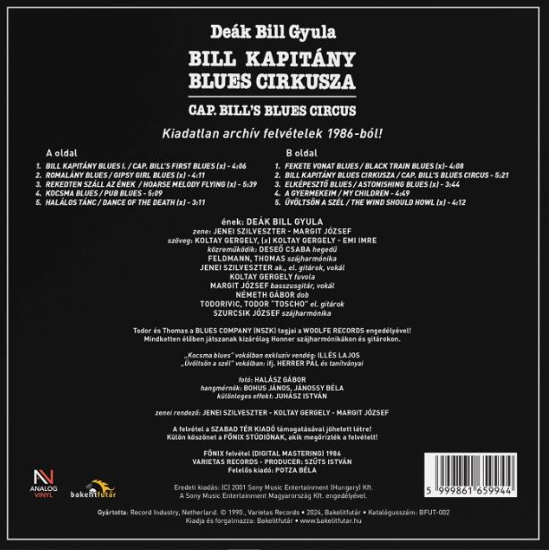 Deák Bill Gyula Bill Kapitány Blues Cirkusza (Vinyl LP) | Lemezkuckó CD bolt