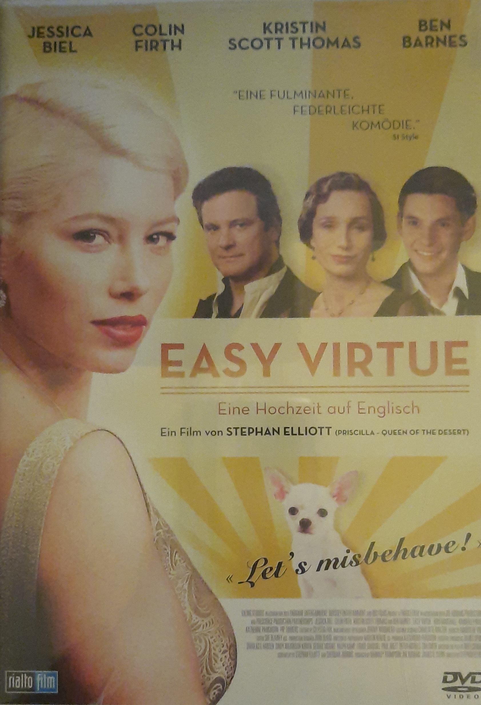 EASY VIRTUE EASY VIRTUE (KÖNNYED ERKÖLCSÖK) (DVD) | Lemezkuckó CD bolt