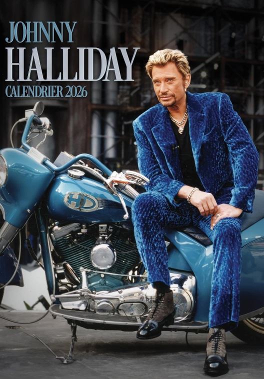 Naptárak, poszterek : Johnny Halliday 2026 falinaptár /A3 (Egyéb ...
