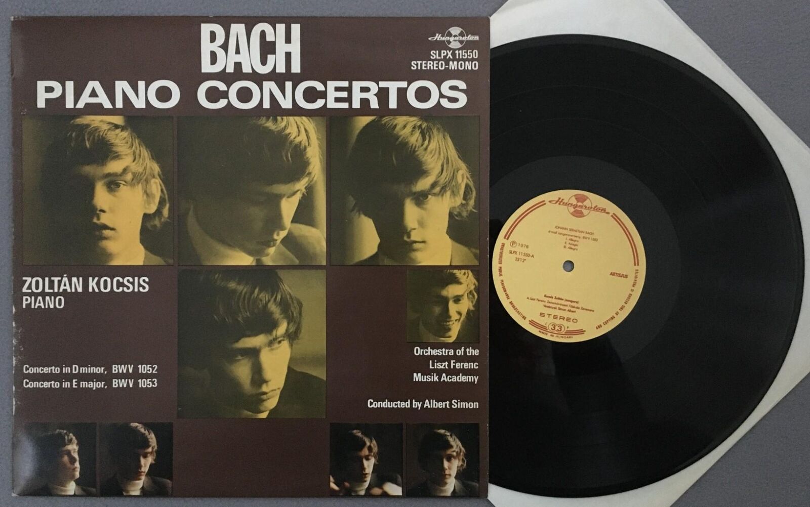 Kocsis Zoltán Bach - Orchestra Of The Liszt Ferenc Music Academy, Albert Simon ‎– Piano Concertos (Vinyl LP) | Lemezkuckó CD bolt