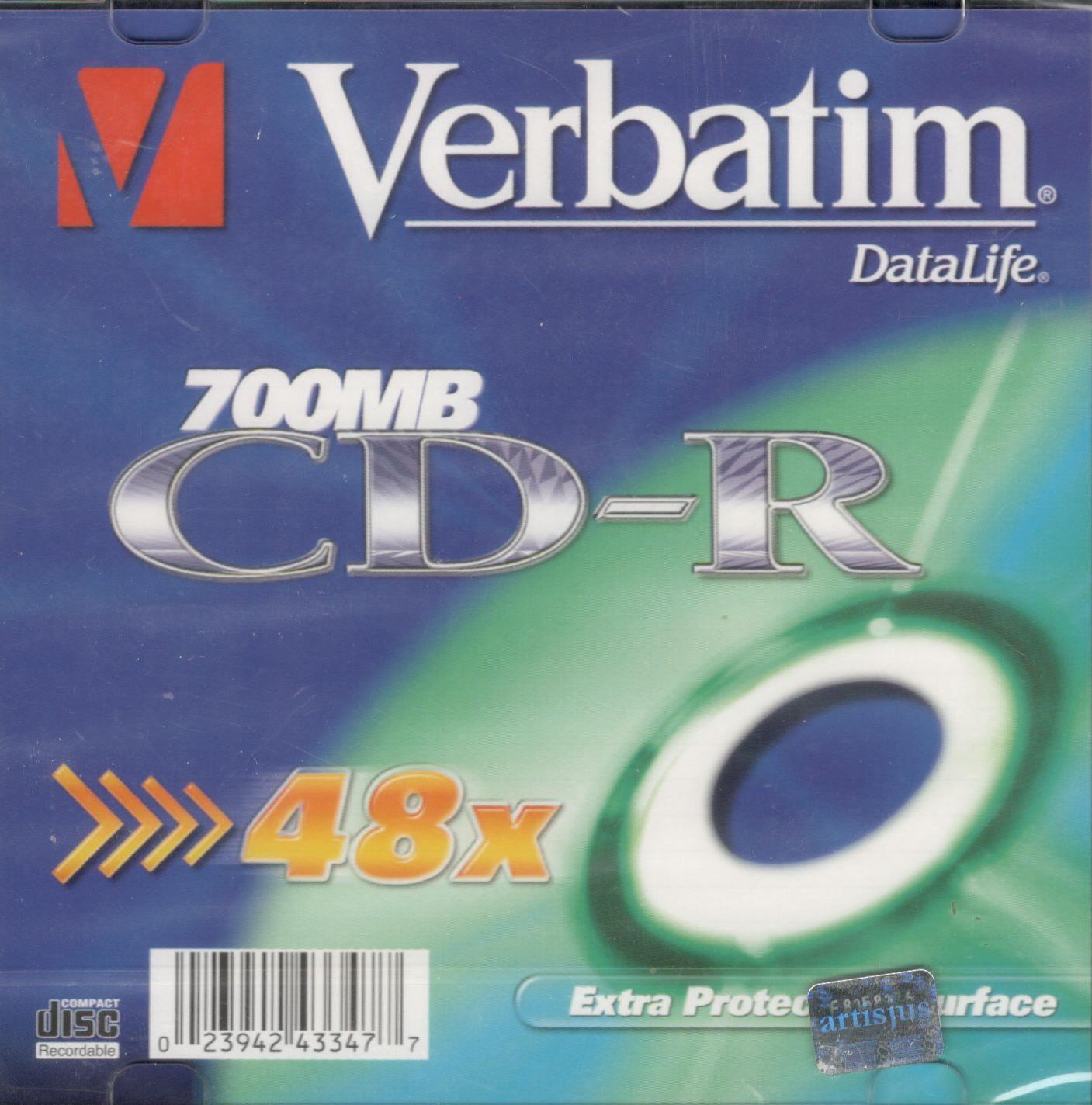 Verbatim CD-R 700mb 48x slim (CD) | Lemezkuckó CD bolt